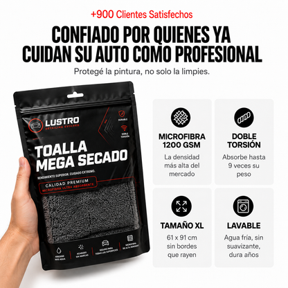 Lustro® - Toalla de Secado de Microfibra